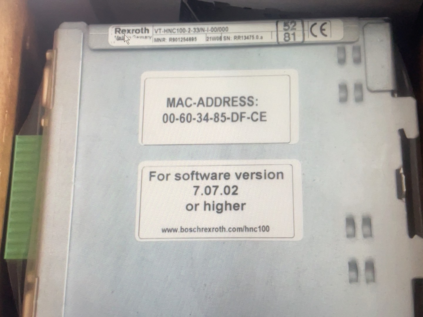 R901254695 VT-HNC100-2-3X/N-I-00/00