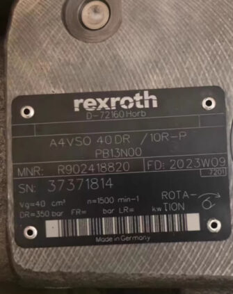 Rexroth Axial Piston Pump A4VSO 40 DR/10R-PPB13N00